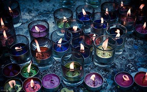 colorful candles