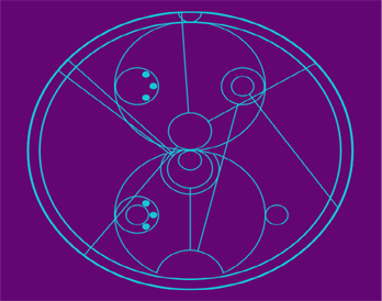 An image created with the Gallifreyan translator.