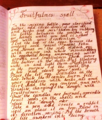 The fruitfulness spell we created in the &quot;Bubbling cauldron&quot; thread :)