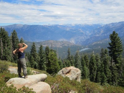 Me looking out to Hume lake and Kings Canyon